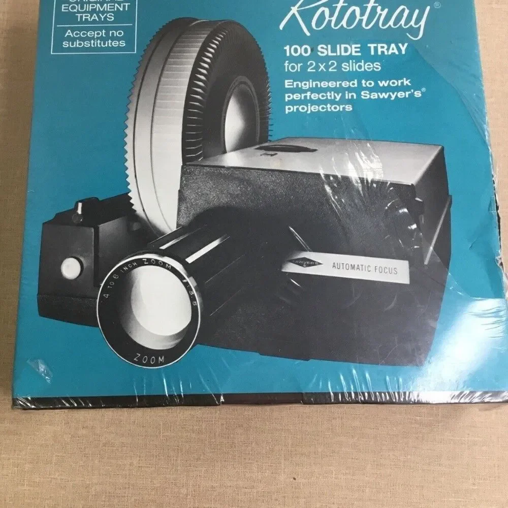 NWT Sawyer's Rototray 100 Slide Tray for 2 x 2 Slides Brand New Sealed‎
